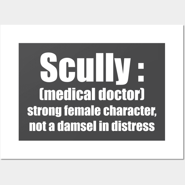 Scully, Strong Female Character Wall Art by inkandespresso7